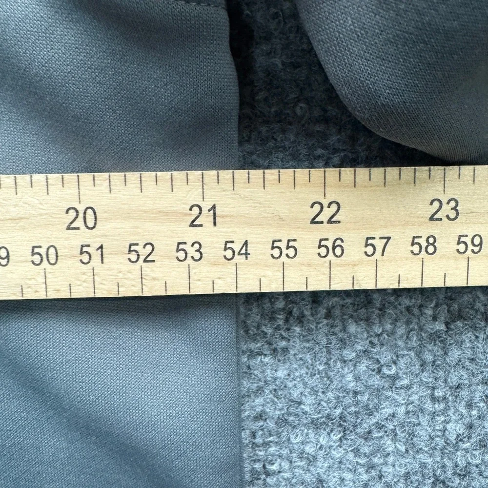 Adidas CV5751 Full Zip Hoodie Mens Medium Gray Fleece Lined Athletic Hoodie‎